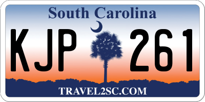 SC license plate KJP261
