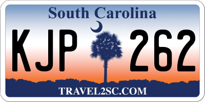 SC license plate KJP262