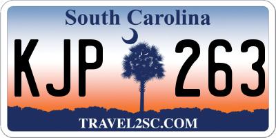 SC license plate KJP263
