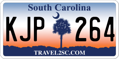 SC license plate KJP264