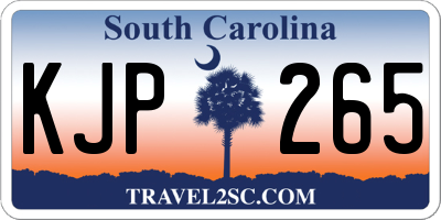SC license plate KJP265
