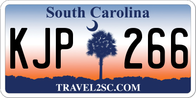 SC license plate KJP266