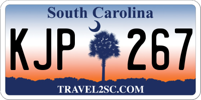 SC license plate KJP267