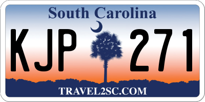 SC license plate KJP271