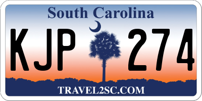 SC license plate KJP274