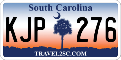 SC license plate KJP276