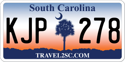 SC license plate KJP278