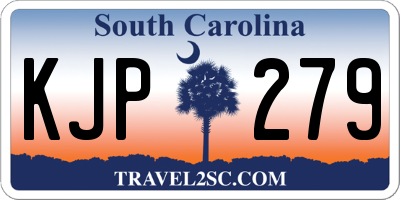 SC license plate KJP279