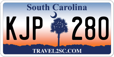 SC license plate KJP280