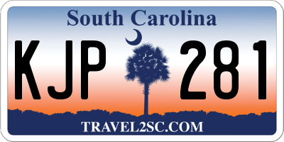 SC license plate KJP281