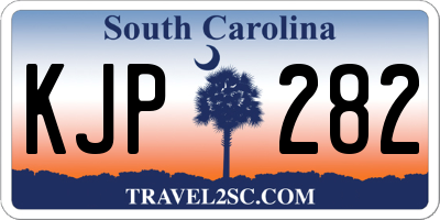 SC license plate KJP282