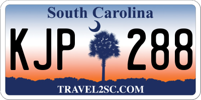 SC license plate KJP288