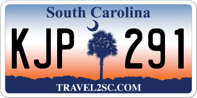 SC license plate KJP291