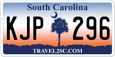 SC license plate KJP296