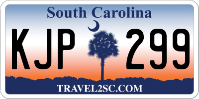 SC license plate KJP299