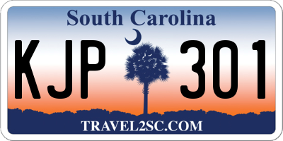 SC license plate KJP301