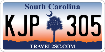 SC license plate KJP305