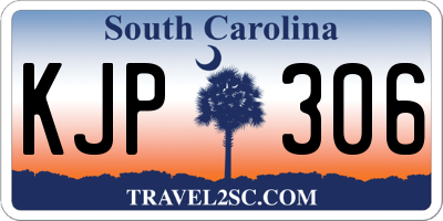 SC license plate KJP306