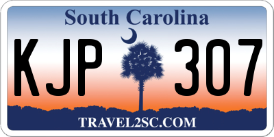 SC license plate KJP307