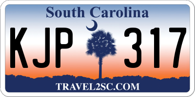 SC license plate KJP317