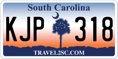 SC license plate KJP318