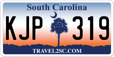 SC license plate KJP319
