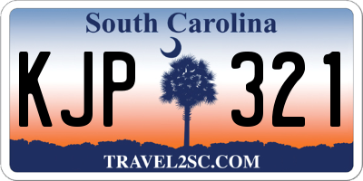 SC license plate KJP321
