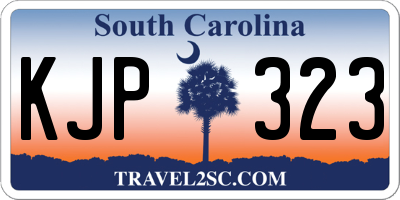 SC license plate KJP323
