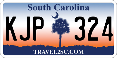 SC license plate KJP324