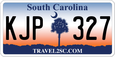 SC license plate KJP327