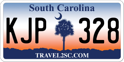 SC license plate KJP328