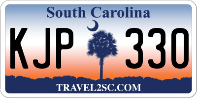 SC license plate KJP330