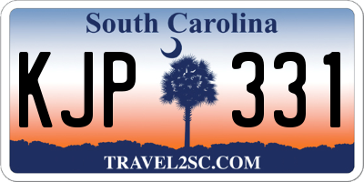 SC license plate KJP331