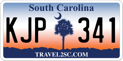 SC license plate KJP341