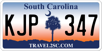 SC license plate KJP347