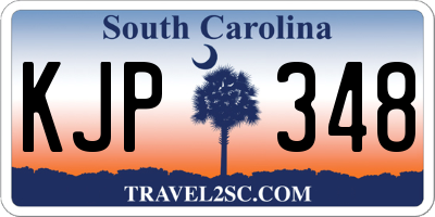 SC license plate KJP348