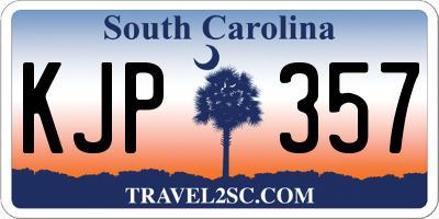 SC license plate KJP357