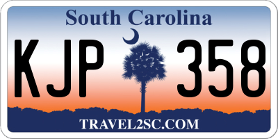 SC license plate KJP358