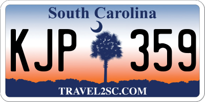 SC license plate KJP359