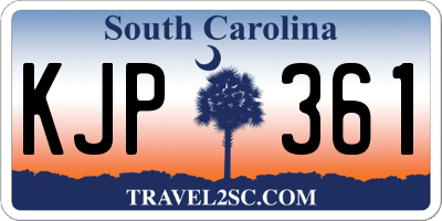 SC license plate KJP361