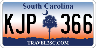 SC license plate KJP366