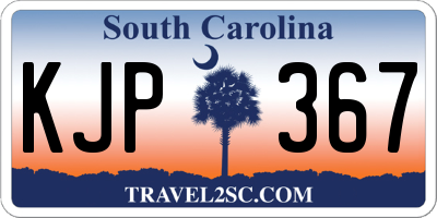 SC license plate KJP367