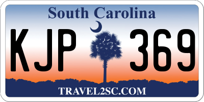 SC license plate KJP369