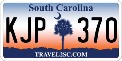 SC license plate KJP370