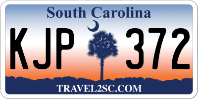 SC license plate KJP372