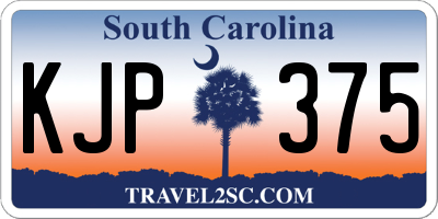 SC license plate KJP375