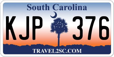 SC license plate KJP376