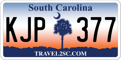 SC license plate KJP377