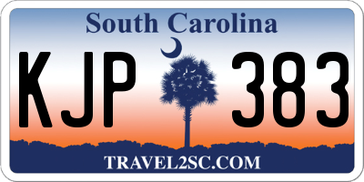 SC license plate KJP383