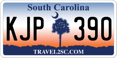 SC license plate KJP390